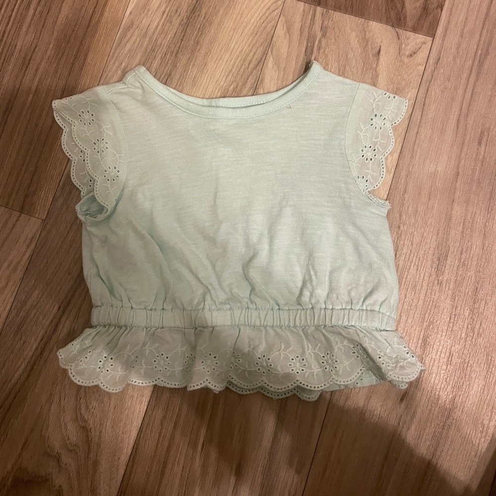 Pale Blue Newborn Top